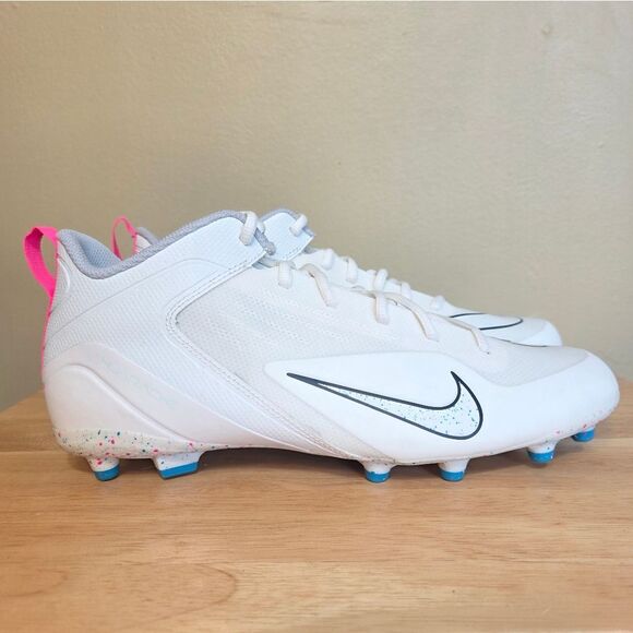 Nike Alpha Huarache 8 Lax Lacrosse Cleats Sail Speckled CZ6558-116 Men's Size 11 - Picture 1 of 7